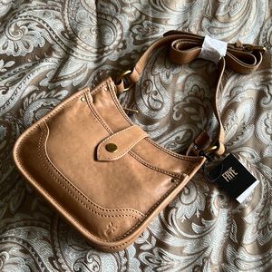 Frye Madison North South Mini Crossbody Beige- Gently used, great condition